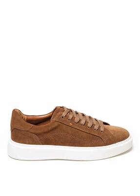 Leto Premium Süet Deri Erkek Sneaker Ayakkabı - Taba - 1