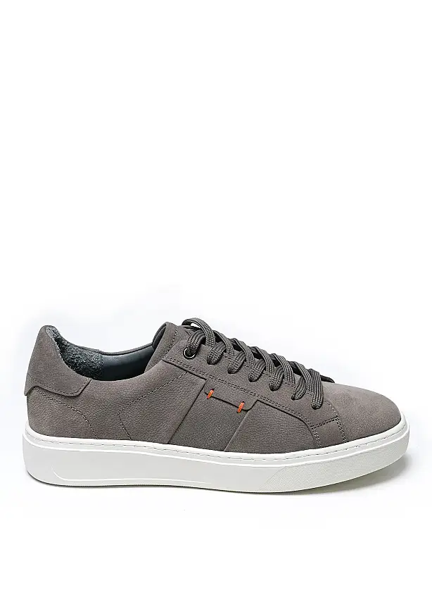 Pera Premium Gri Deri Sneaker