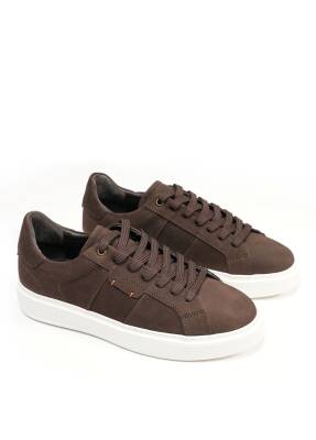 Pera Premium Kahverengi Deri Sneaker - 3