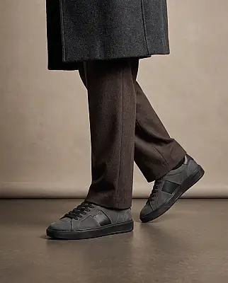Pera Premium Nubuk Deri Erkek Sneaker Ayakkabı - Antrasit - 2