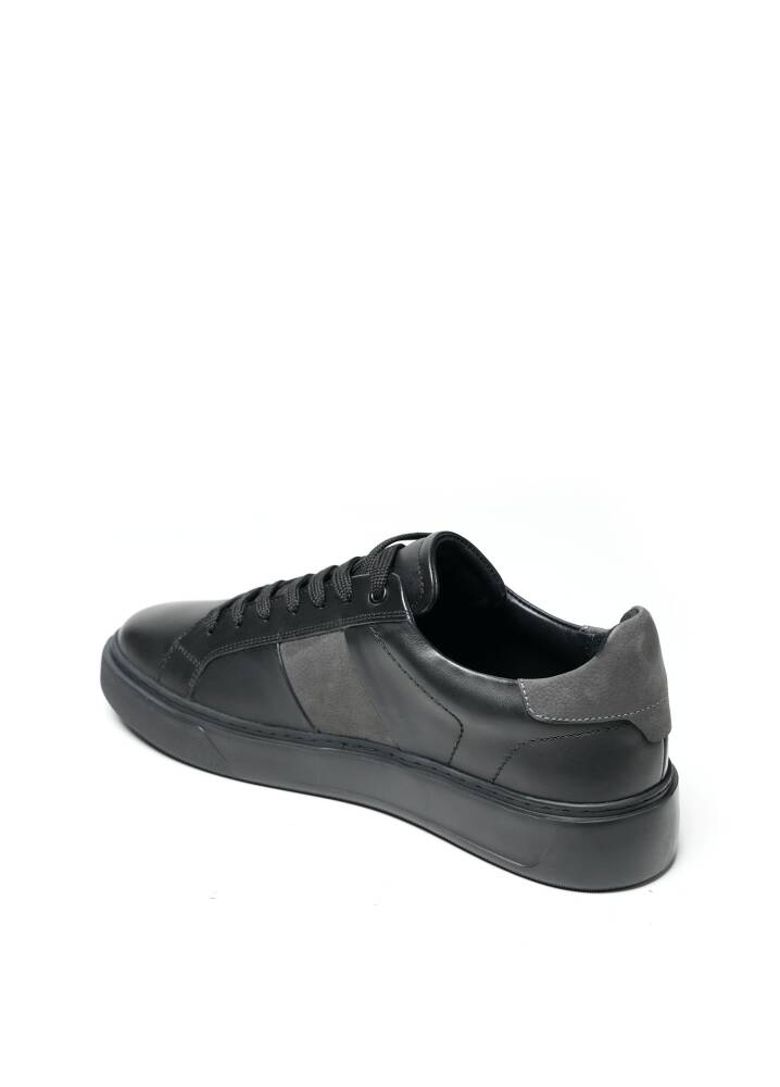 Pera Premium Siyah Deri Sneaker - 6