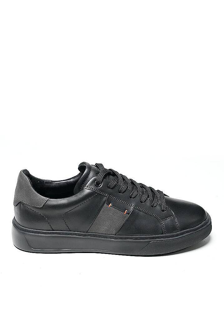 Pera Premium Siyah Deri Sneaker - 1