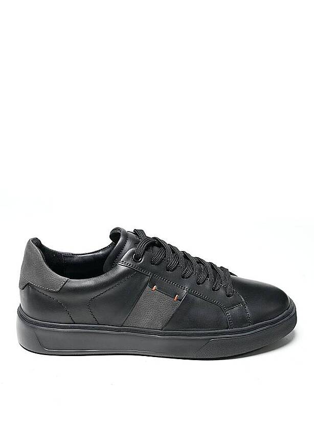 Pera Premium Siyah Deri Sneaker