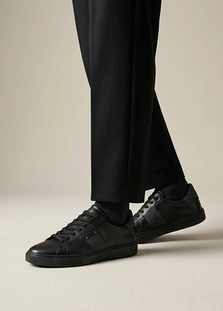 Pera Premium Siyah Deri Sneaker - 8