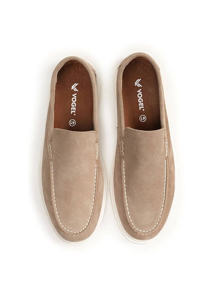 Petra Premium Süet Loafer Bej - 5