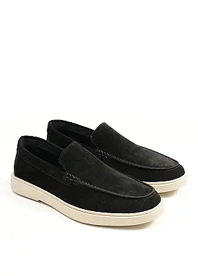 Petra Premium Süet Deri Erkek Loafer Ayakkabı - Siyah - 3