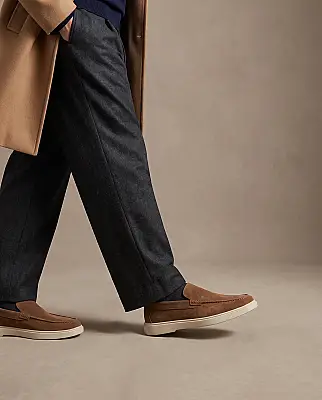 Petra Premium Süet Deri Erkek Loafer Ayakkabı - Taba - 2