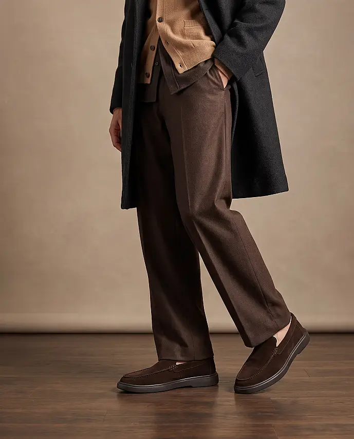 Petra Premium Süet Loafer Kahverengi (1)
