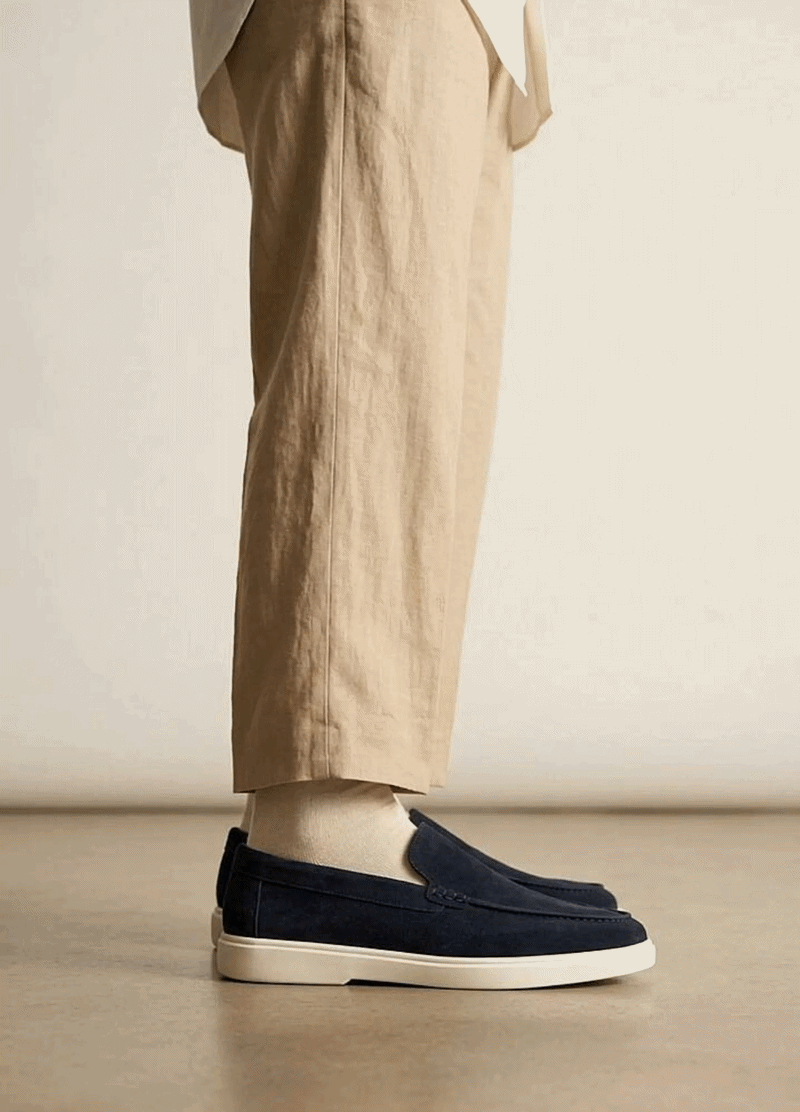 Petra Premium Süet Loafer Lacivert - 3