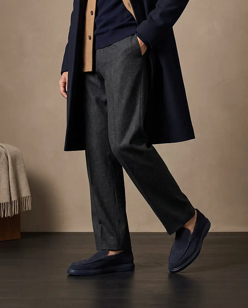 Petra Premium Süet Loafer Lacivert - 2