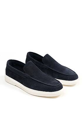 Petra Premium Süet Loafer Lacivert - 4