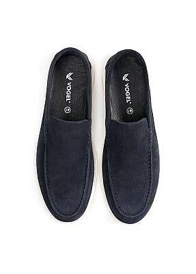 Petra Premium Süet Loafer Lacivert - 6