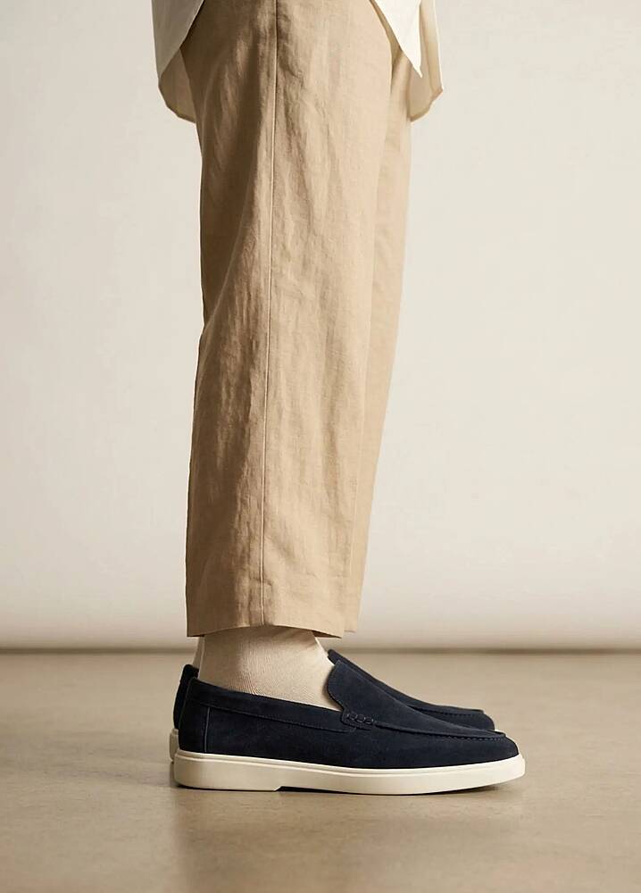 Petra Premium Süet Loafer Lacivert - 5