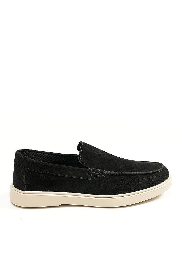 Petra Premium Süet Loafer Siyah - 1