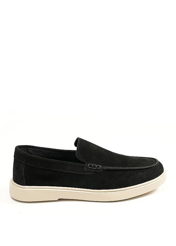 Petra Premium Süet Loafer Siyah