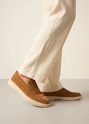 Petra Premium Süet Loafer Taba - 8
