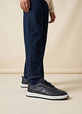 Saba Deri Lacivert Sneaker - 8