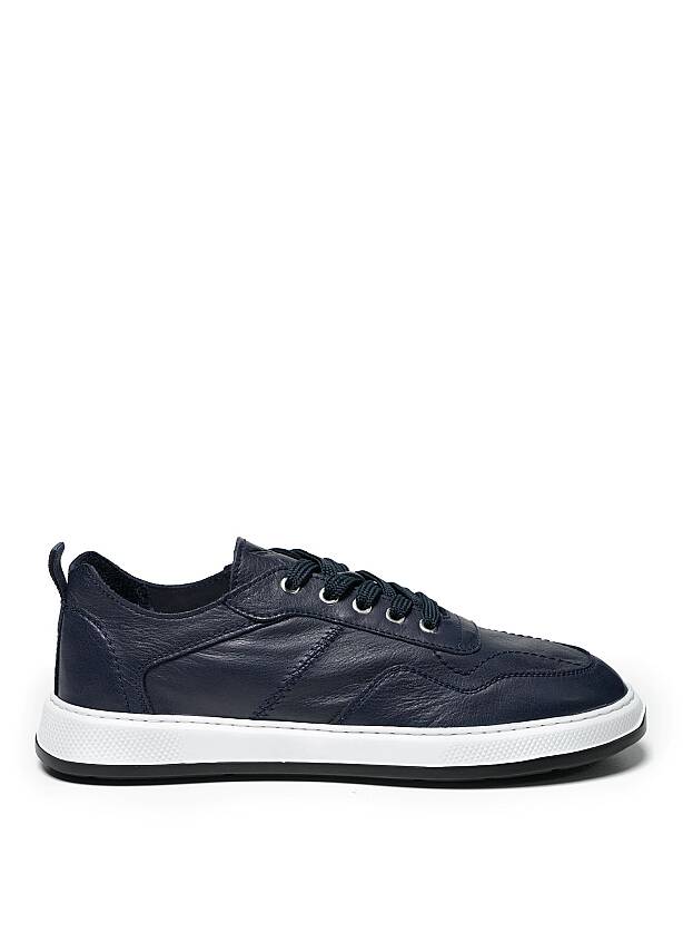 Saba Deri Lacivert Sneaker