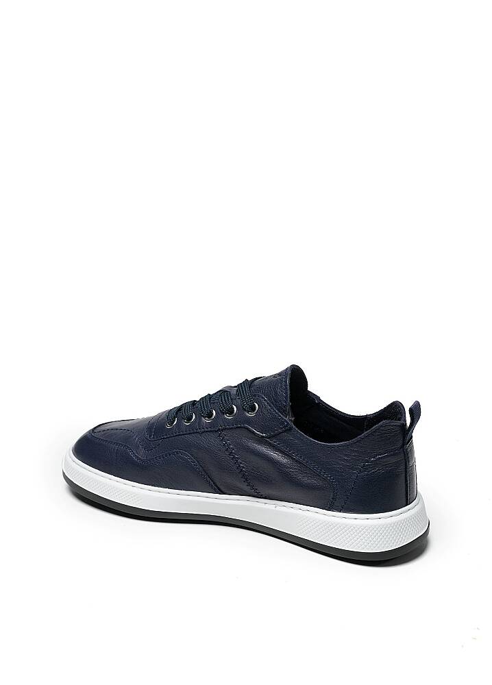 Saba Deri Lacivert Sneaker - 6