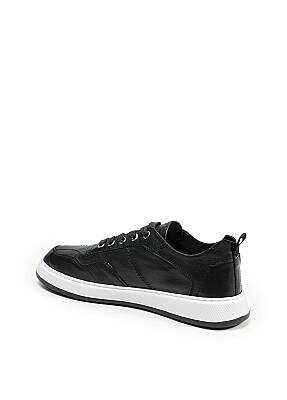 Saba Deri Siyah Sneaker - 6