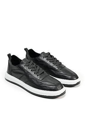 Saba Deri Siyah Sneaker - 3