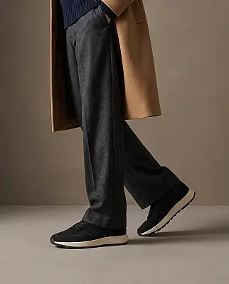 Tebes Tekstil Deri Erkek Sneaker Ayakkabı - Siyah - 2
